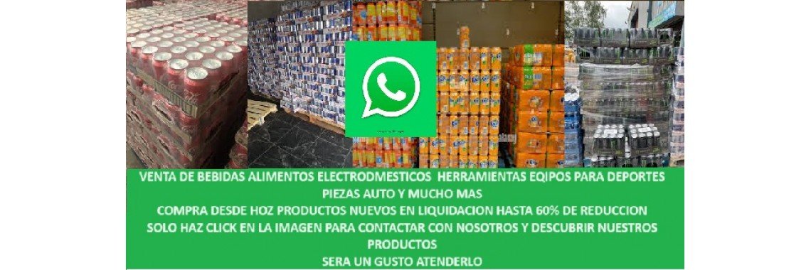 Venta de alimentos bebidas coca cola al por mayor